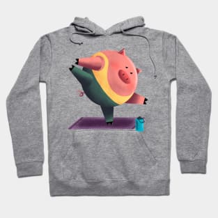 Yoga Pig Hoodie